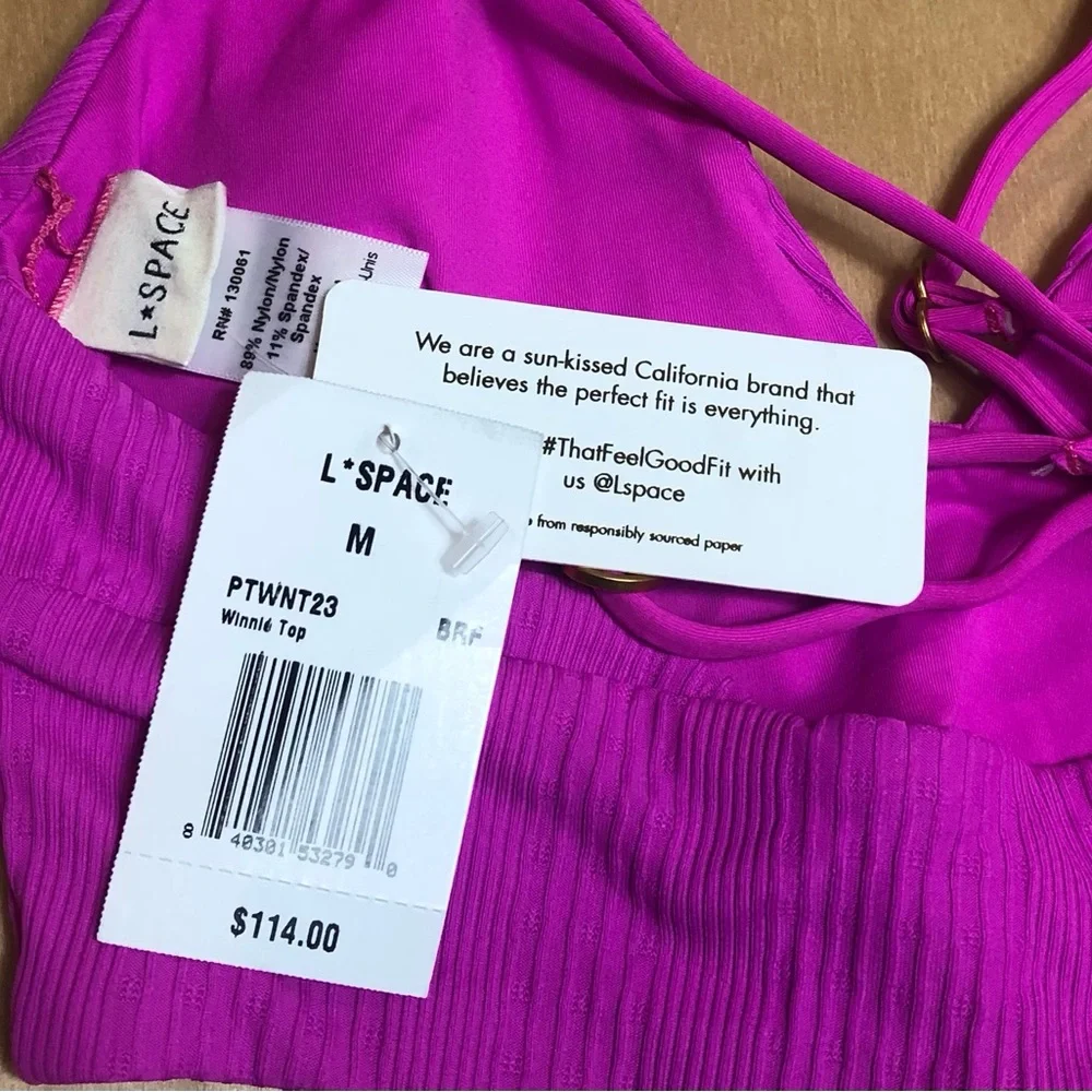 NWT L*Space Swimwear Bikini Set Size M.